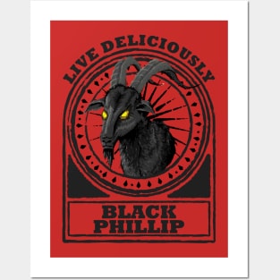 Black Phillip - Live Deliciously Posters and Art